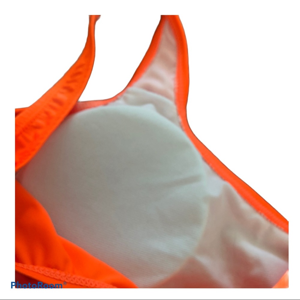 Orange High Waisted Square Neck Bikini Set - Picture 6 of 8